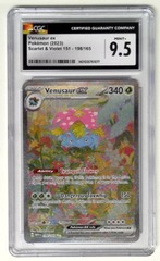 V1574: 2023: Venusaur EX: 198/165: Scarlet & Violet 151: CGC: 9.5: MINT+: 1401035761077
